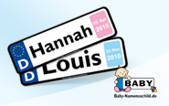 Baby-Namensschilder