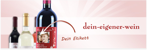 Weinflasche Mit Individuellen Etikett Your Presents